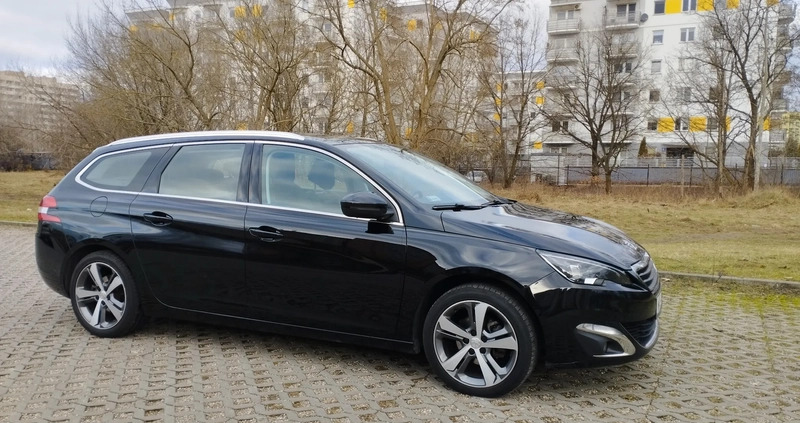 Peugeot 308 cena 46000 przebieg: 109781, rok produkcji 2016 z Warszawa małe 172